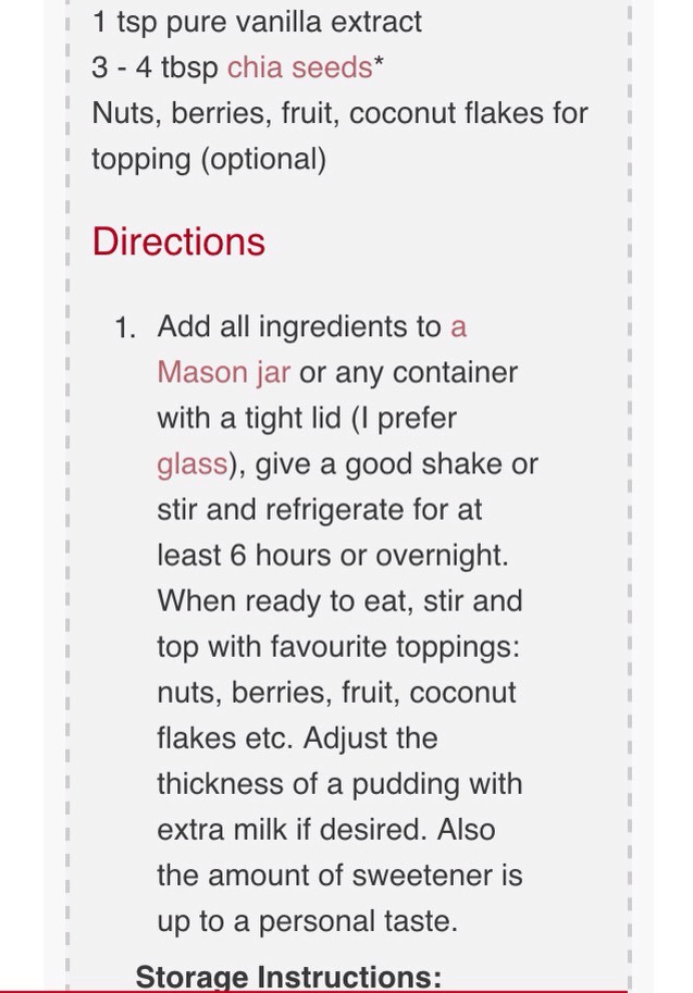 Vanilla Chia Pudding 