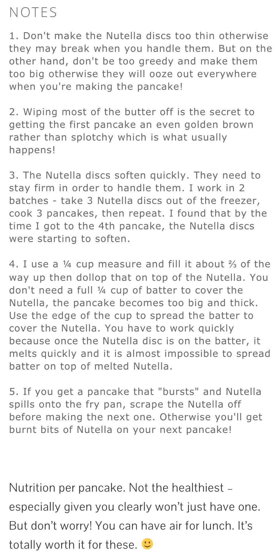 Nutella Stuffed Pancake 