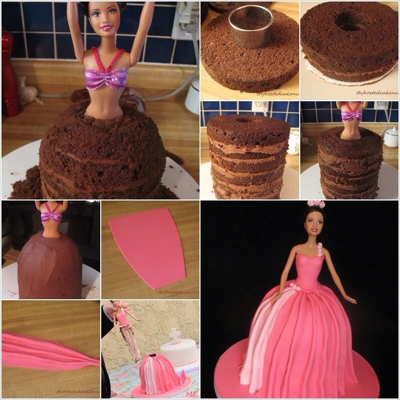 Awesome Tutorials On Doll Cakes. And Step By Step Elsa's Let It Go Cake. 😘