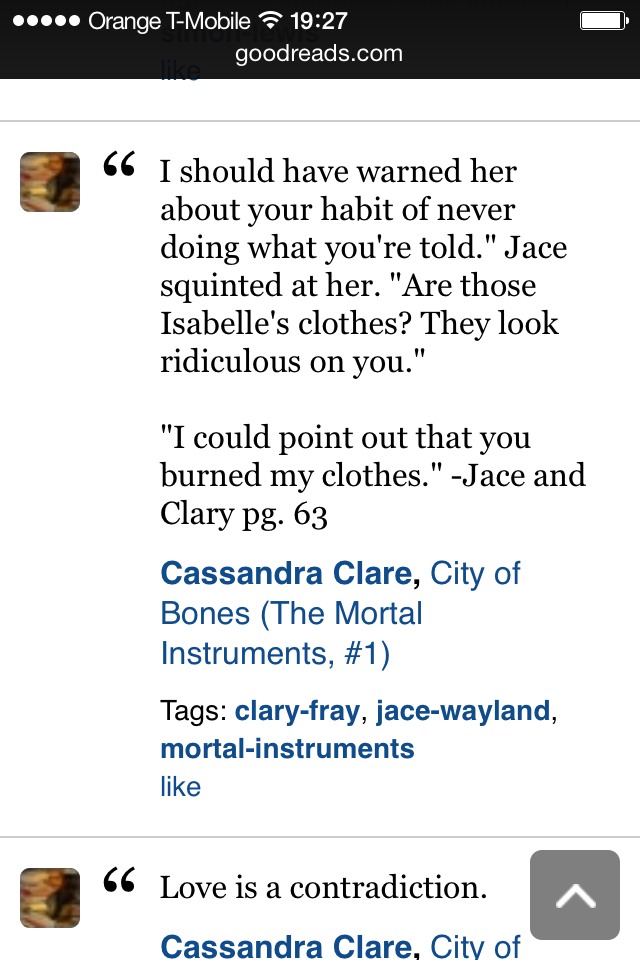 Adorable Mortal Instruments Quotes ❤️