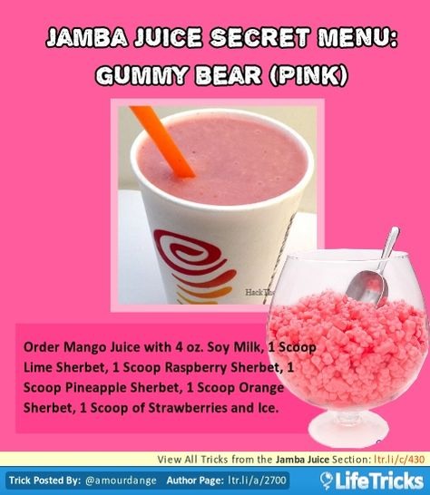 💟✨Jamba Juice Secret Menu & How To Order/ Make Them✨💟