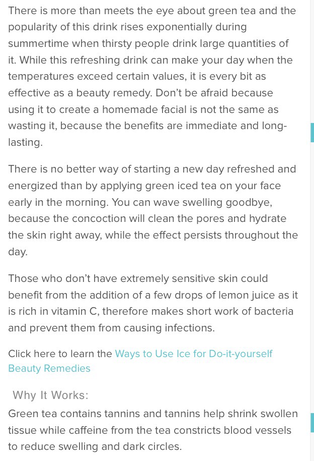 Green Ice Tea Facial❗️