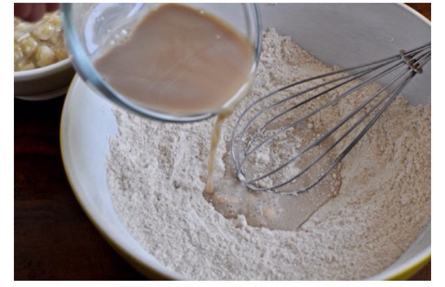 Whole Wheat Brown Sugar Banana Bread Pancakes