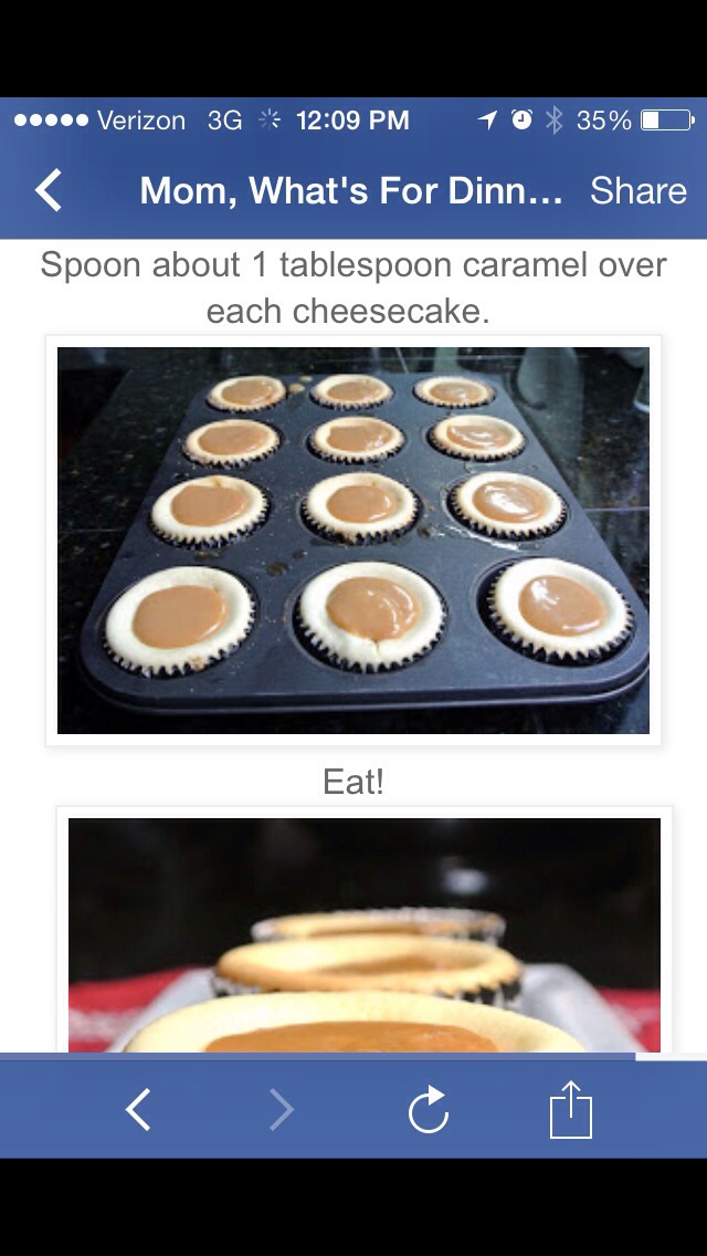Carmel Cheesecake Bites