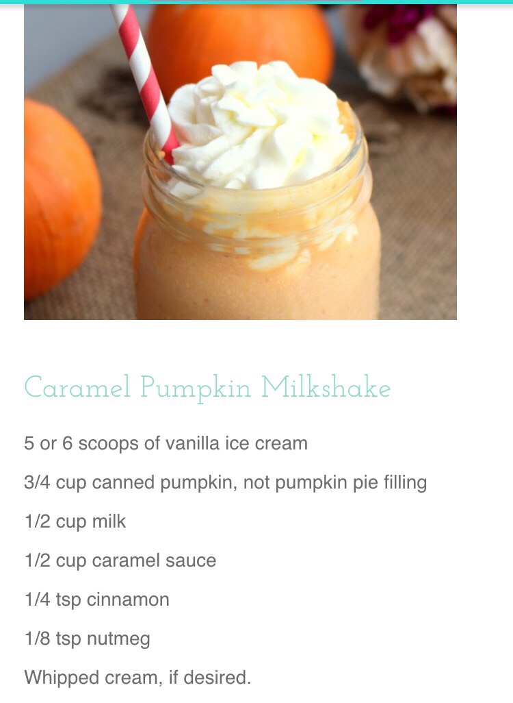 Caramel Pumpkin Milkshake!!