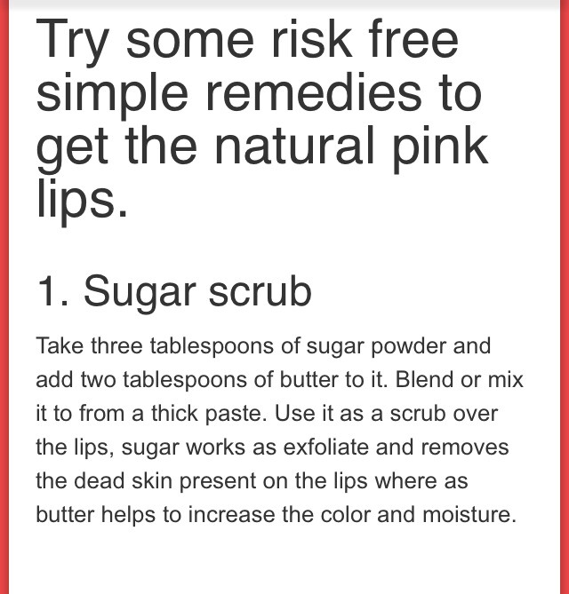 Natural Remedies For Dark Lips❗️