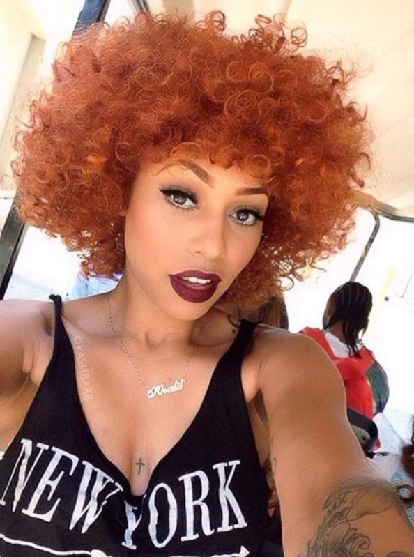 Dyed Hair on Dark Skin Girls / Colored Hair on Darker Skin