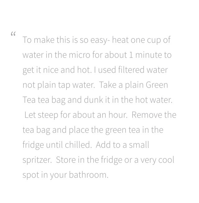 💚Green Tea Facial Mist For Healthy Glowing Skin!!!💚