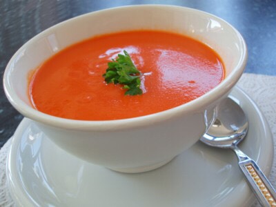 Tomato soup, potato soup