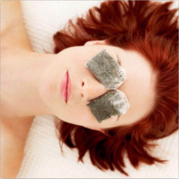 Eye Care Tip---Placing a cold black tea bag on each eye for approximately 10 minutes can help reduce eye puffiness.