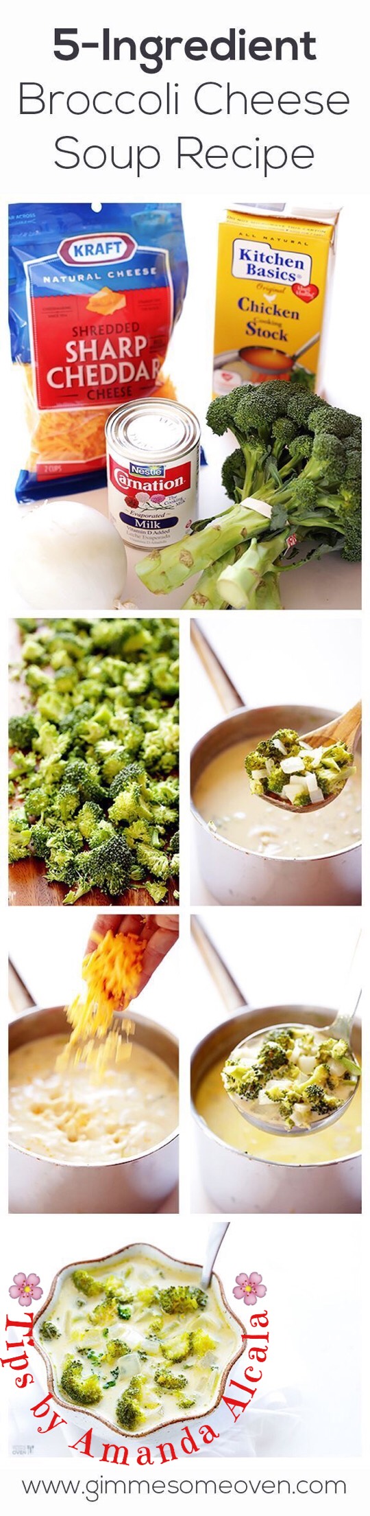 🔹🔹 5 Ingredient Broccoli Cheese Soup! 🔹🔹 #tipit