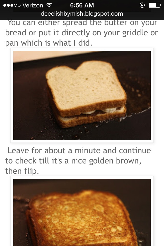 Nutella And Banana Sandwhich!!