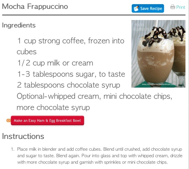 " Mocha Frappuccino"💯