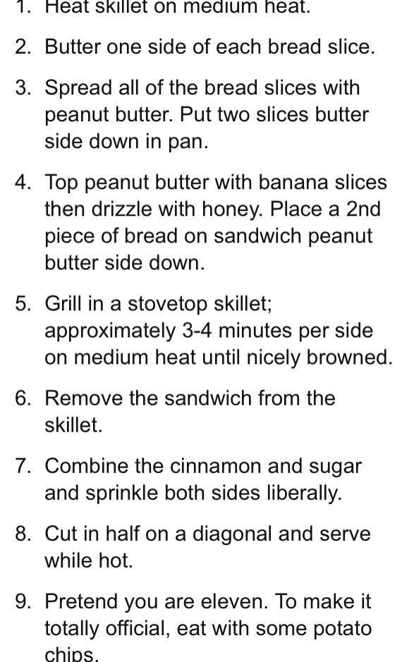 Peanut Butter, Banana and Honey Sandwich on Cinnamon Bread