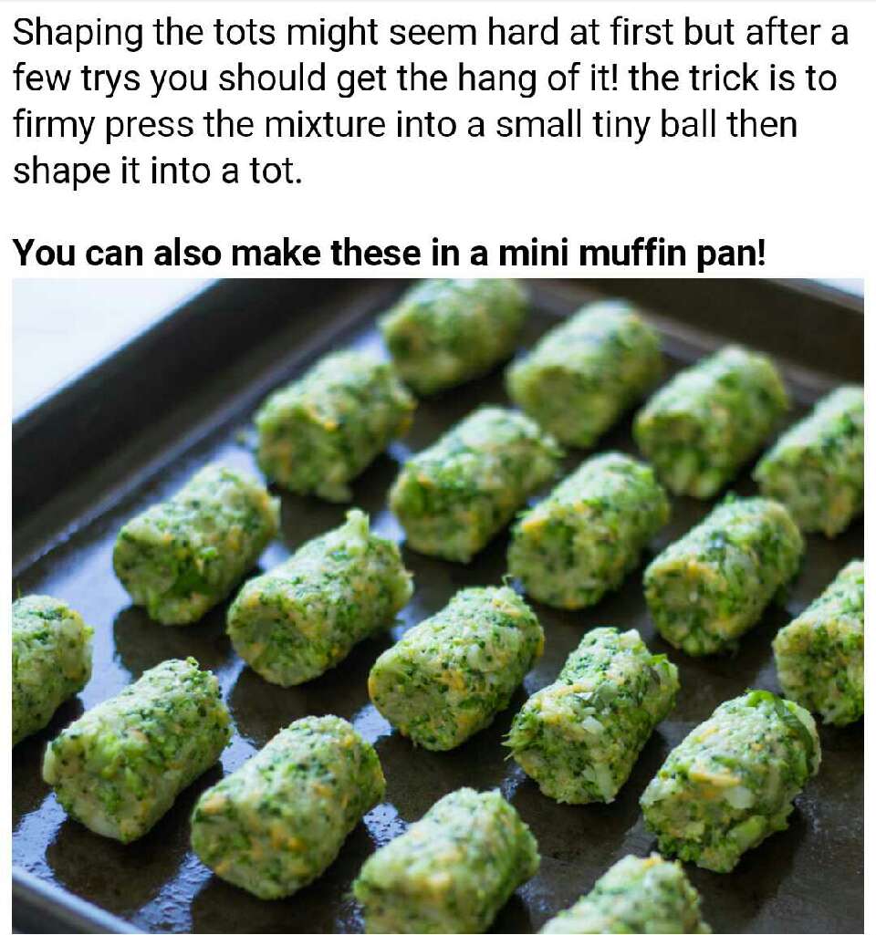 Healthy Baked Broccoli Tots!