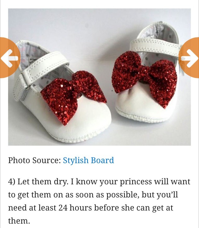 Twinkle Toes! DIY Glitter Shoes For Your Princess