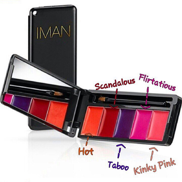 5: IMAN Cosmetics Lip Affair Palette | $5
Five shades of Iman’s (yep, the supermodel) Luxury Lipstick in a tiny, portable compact with brush and mirror. Even if it doesn’t come with every classic shade—and indeed there’s a red, coral, deep berry, soft pink, and hot pink—5 for $5 is hard to find. 