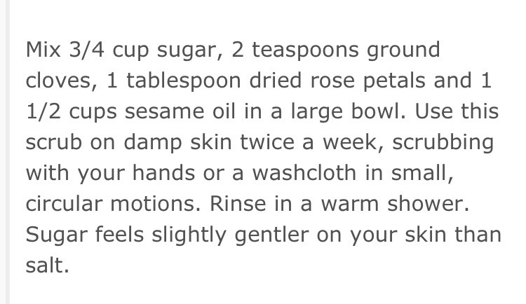 Body Scrubs For Dry Skin Recipes