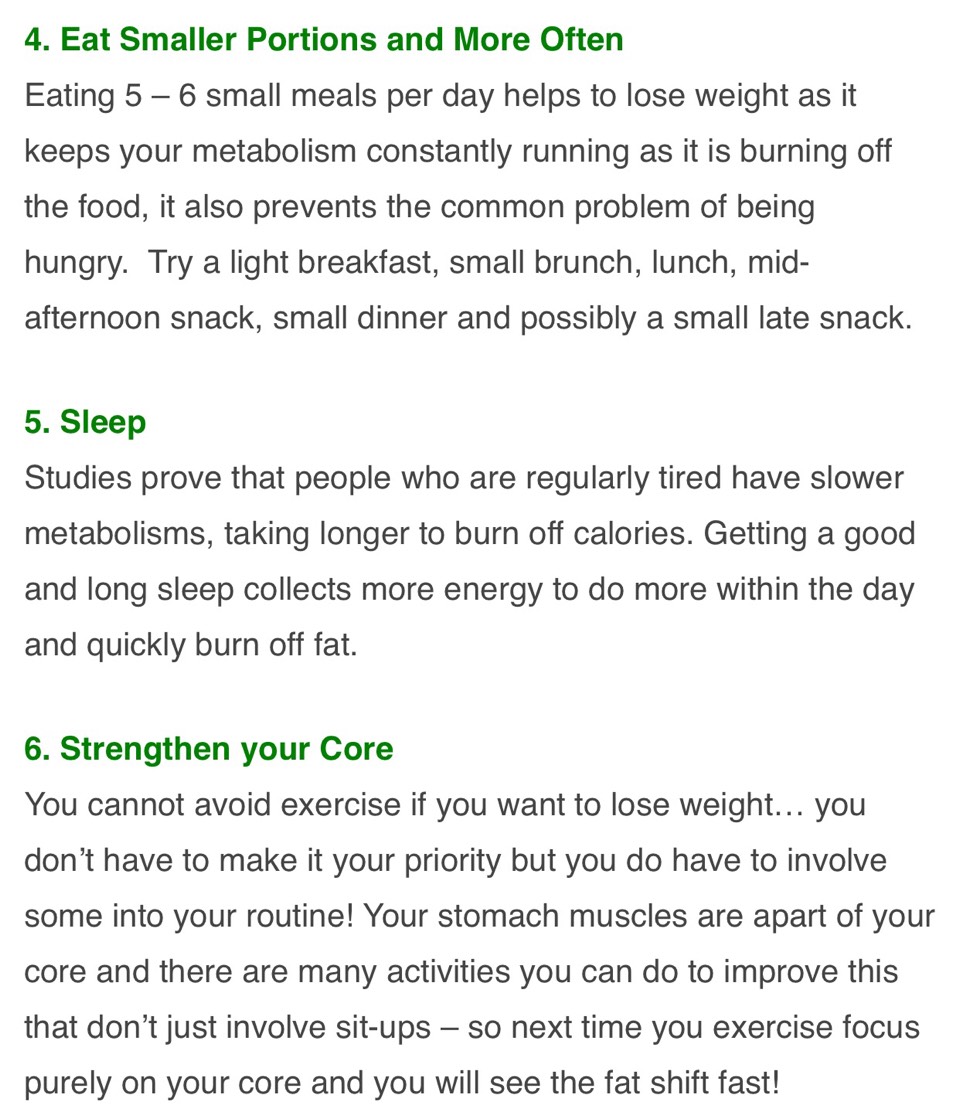 6⃣ Tips To Burn Belly Fat Fast. 😎