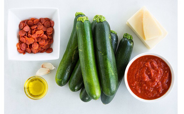 Zucchini Pizza Boats