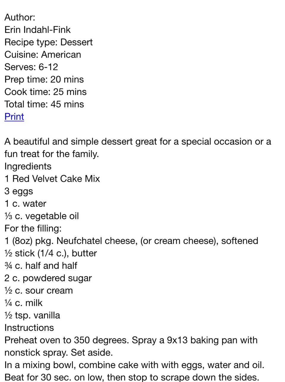 Red Velvet Cake Parfaits!!