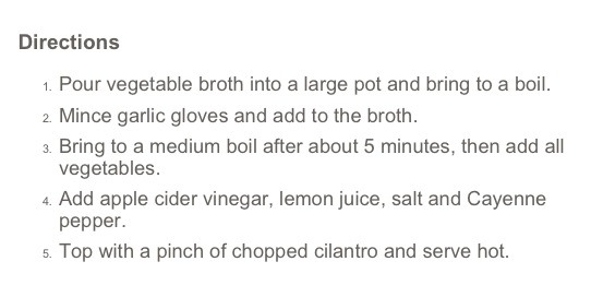 Detoxing Lunch And Dinner