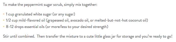 3 Ingredient Peppermint Sugar Scrub