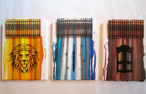 Melted Crayon Art Designs 