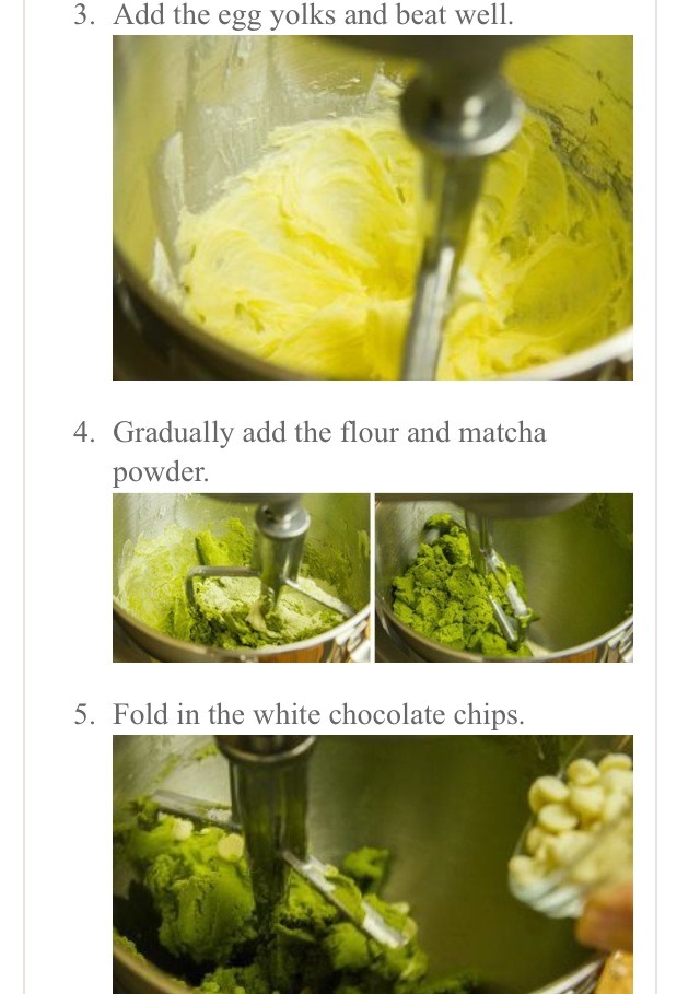 Green Tea And White Chocolate Cookies 