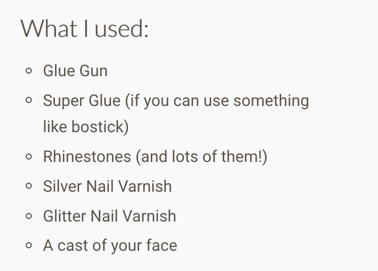 DIY Masquerade Mask: Ice Queen. 