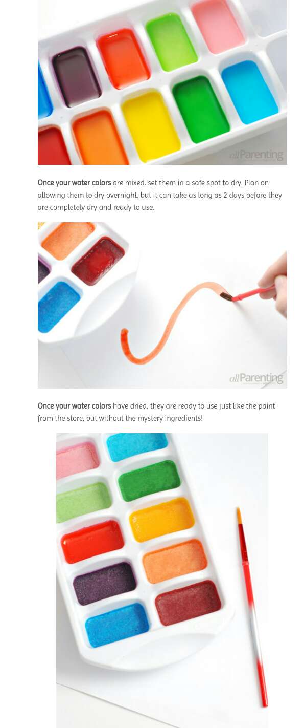 DIY Watercolor Paints 