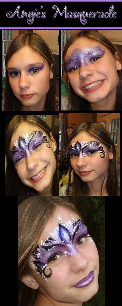 Face And Body Paint: Forehead And Sides. 