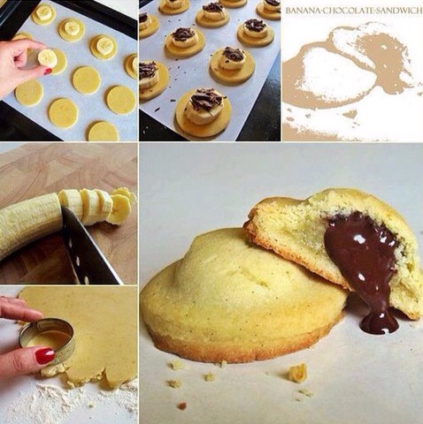 Banana and chocolate cakes