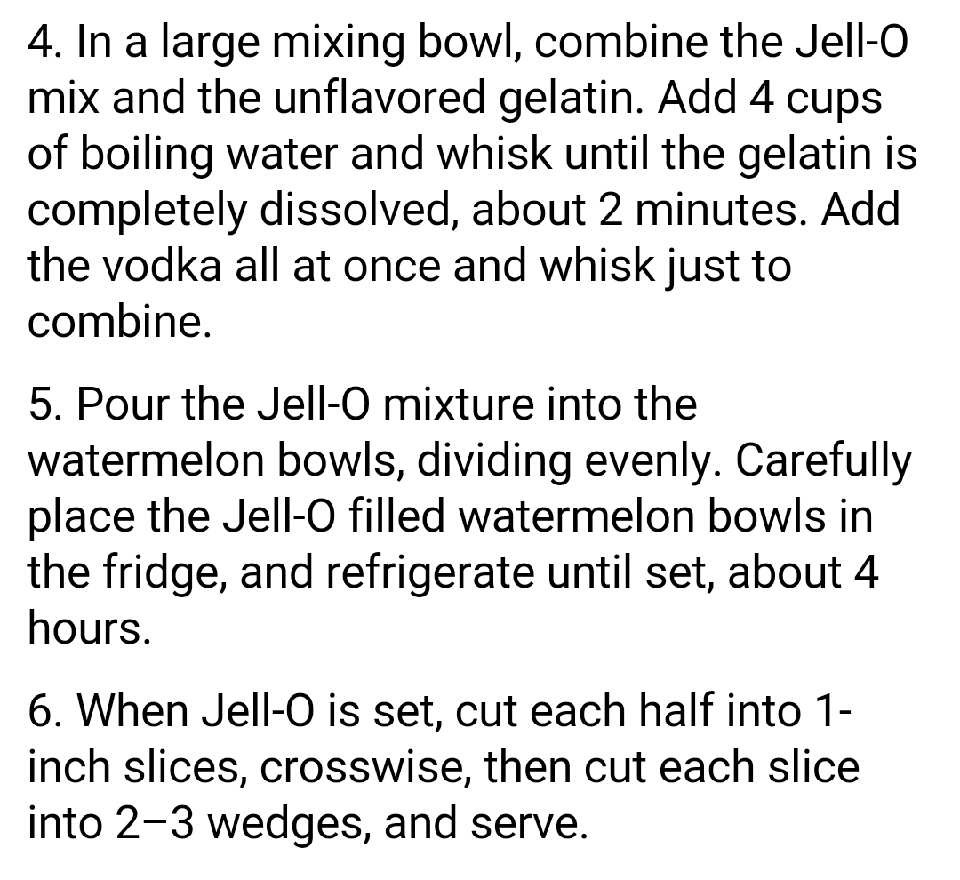 XXL Watermelon Jello Shots!