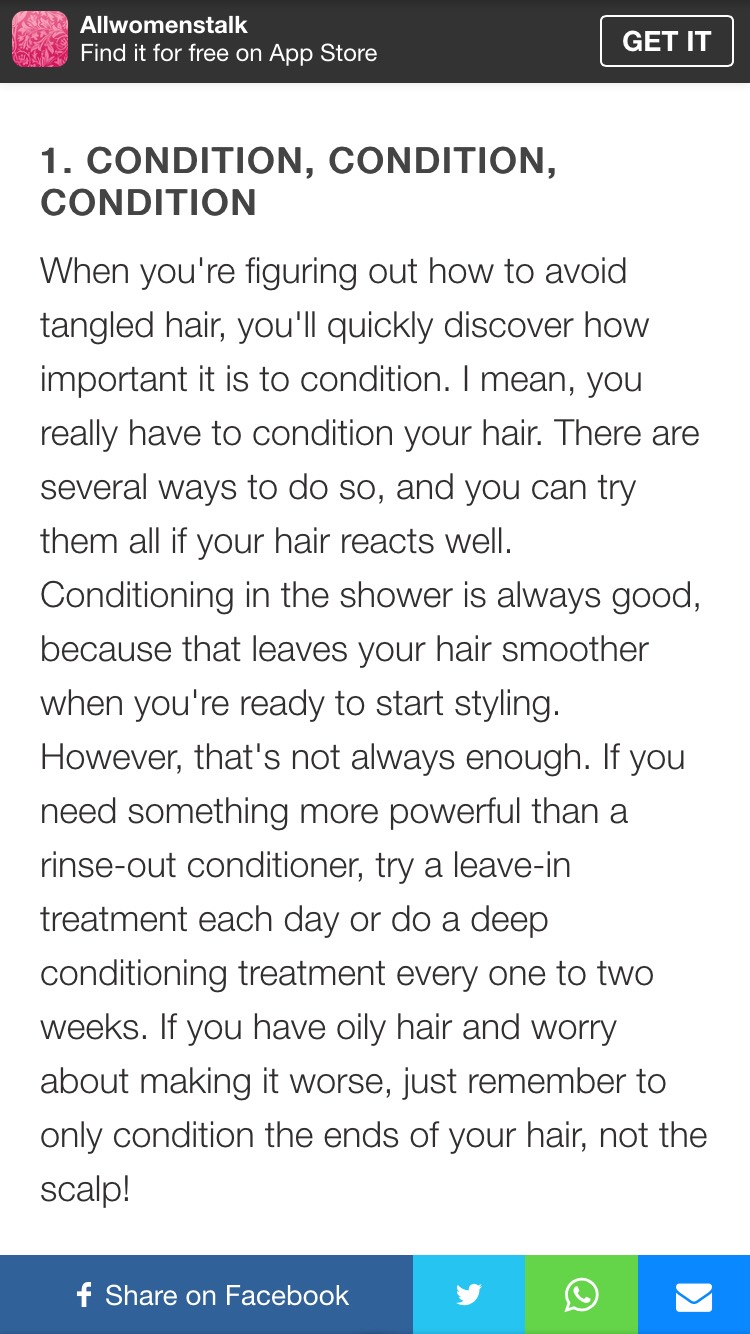 11 Tips To Prevent Tangled Hair