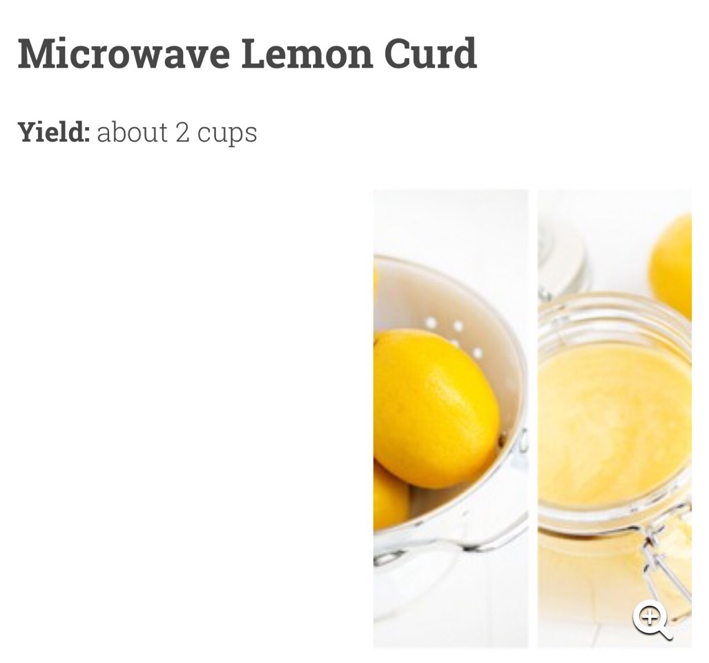 Simple Microwave Lemon Curd Recipe. 😋