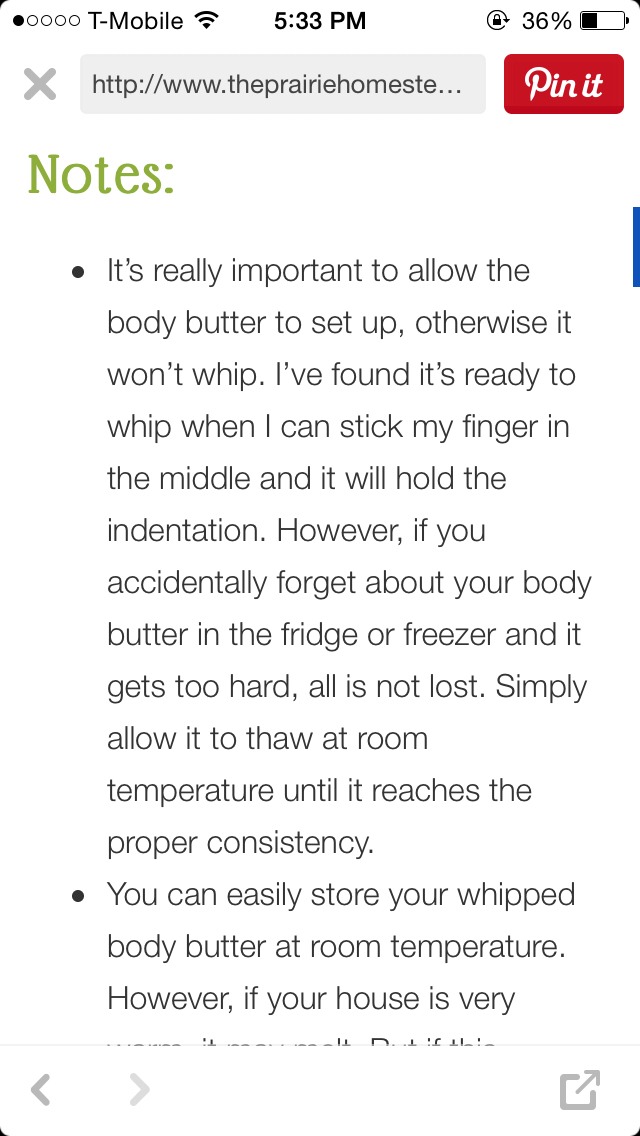 Whipped Body Butter Recipe!