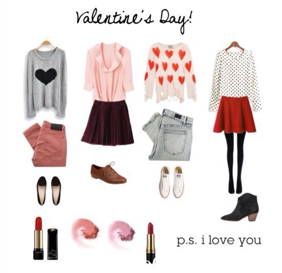 Makeup, Hair, Nails, And Outfits For Valentines Day💗