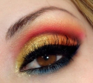 Red/Orange Eyeshadow Makeup🏮