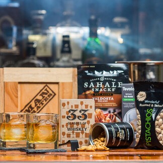 Common Side Effects:  –  WARNING: the Personalized Whiskey Crate may cause trendier, better fitting clothes, funnier personal anecdotes, and occasional outbursts of intrigue and great hair.
