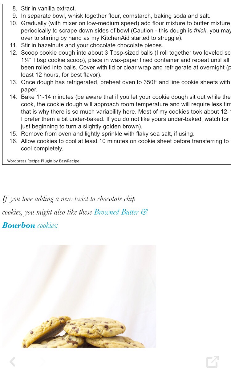 Hazel Nut Chocolate Nut Cookies