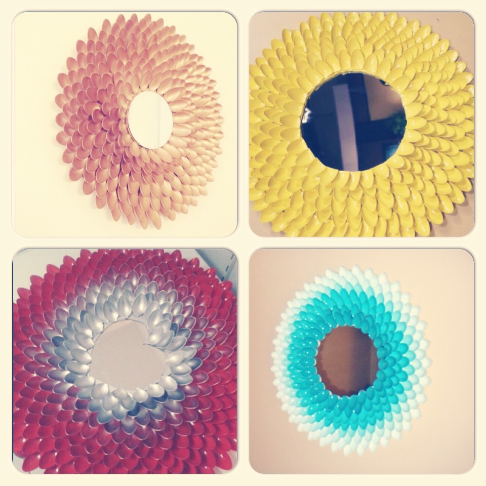 And there you have it! Your own spoon mirror! You can get creative and use all kinds of colours and patterns. I hope you enjoy doing this project on your own.✌️