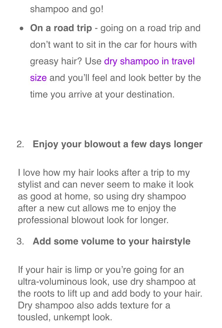 5 Uses For Organic Dry Shampoo #summervibes