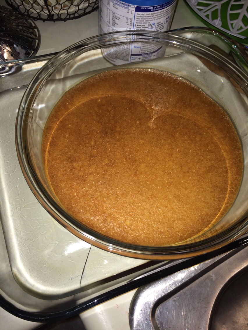 After that hour being baked it should look like the picture 👌🏼😍 but it doesn't mean its 
ready to eat