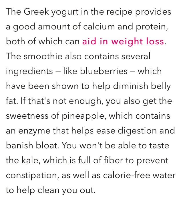 Drink Yourself to a Flat Belly: Pineapple Kale Blueberry Smoothie!!! ππππ