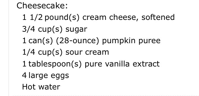 Pumpkin Caramel Cheesecake 
