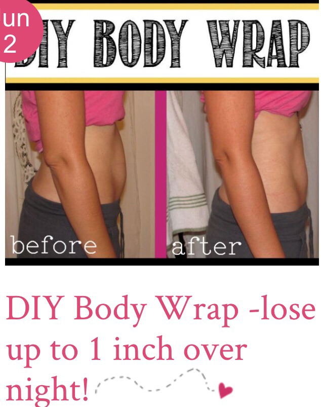 Lose 1 Inch Over Night DIY Body Wrap