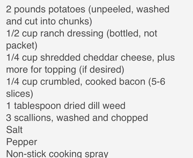 Roasted Ranch Potatoes With Bacon And Cheese