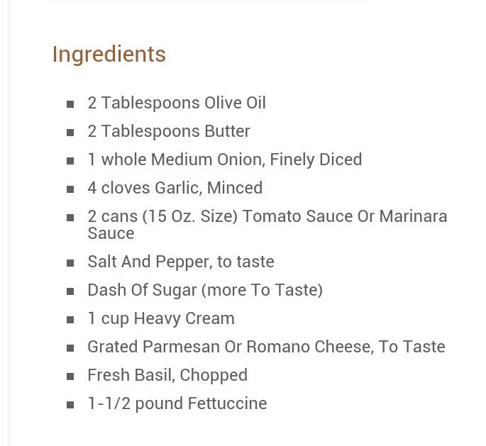 Pasta with tomato cream. Amazing!!