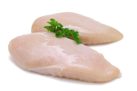 3-4 chicken breasts, cooked. I cook the chicken with salt, pepper, ground cumin, and cayenne pepper